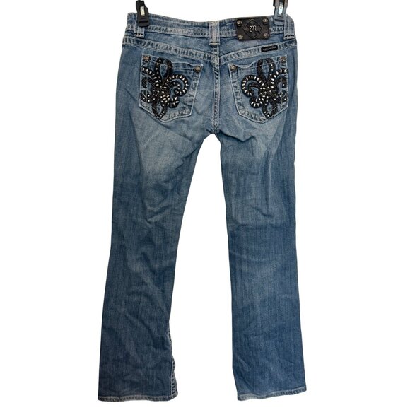 Miss Me Denim - Miss Me JP6048B Womens Bootcut Jeans Size 29 Vintage Wash Denim Stretch Cotton B
